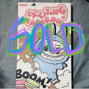 Pop Mart LABUBU Exciting Macaron Vinyl Face Toy The monsters